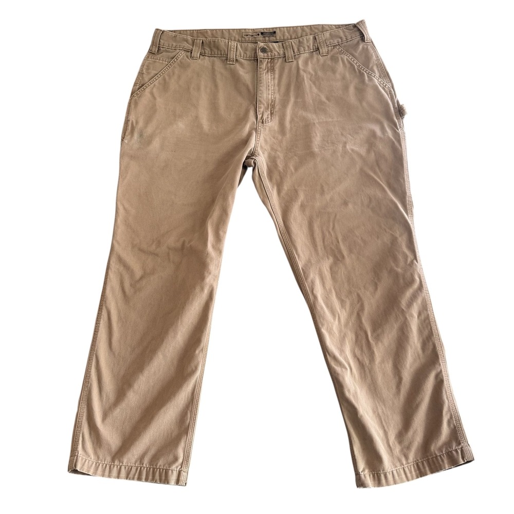 Carhartt 42x29 Tan‎ Khaki Relaxed Fit Twill Utility Work Pant Mens BN0324-M